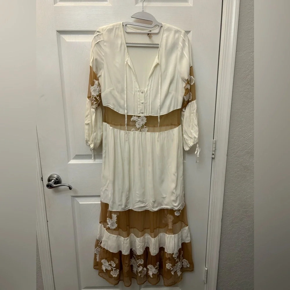 For Love & Lemons Eva Midi Dress White small - Picture 5 of 7